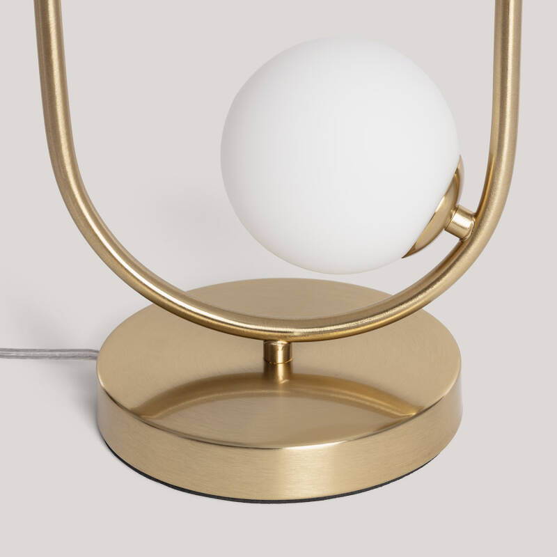 Prodotto da Lampada da Tavolo Metallo e Vetro Moonlight Brass 2 Faretti