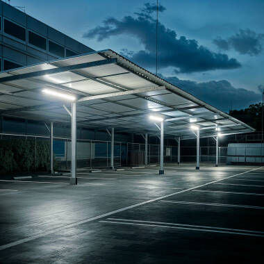 Product van Armatuur Slim Waterproof voor twee 150 cm IP65 LED Buizen met Eenzijdige Aansluiting