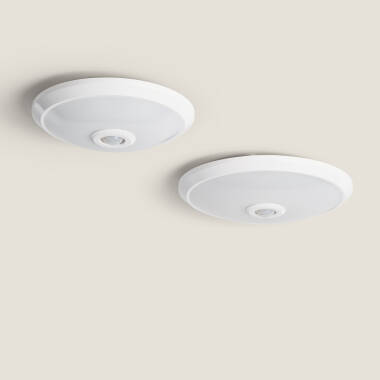 Prodotto da Plafoniera LED 8 W con Sensore di Movimento PIR e Crepuscolare Design