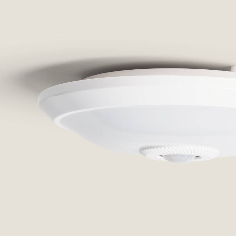 Prodotto da Plafoniera LED 12W con Sensore di Movimento PIR e Crepuscolare Design