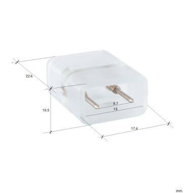 Product of Connector for Monochrome SMD5050 220V AC LED Strips Cut every 25cm/100cm 