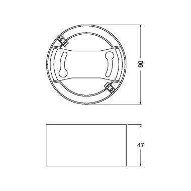 Product of Surface Frame for LEDVANEC LED Downlight with Ø75 mm Cut Out 