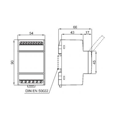 Product van Industriële diferentieelrelais 3 modules