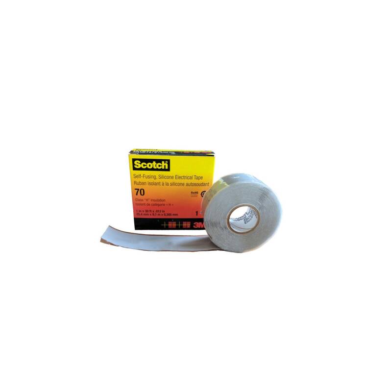 Product of 3M Scotch 70 Self-Fusing Silicone Electrical Tape (25mm x 9mm) 3M-7000032613-SPR-N