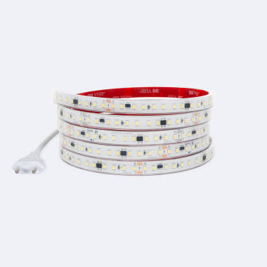 Product van LED Strip Dimbaar 220V SMD2835 Zelfregulerend 110 LED/m 1150 Im/m Breedte 12 mm IP65 in te korten om de 10 cm