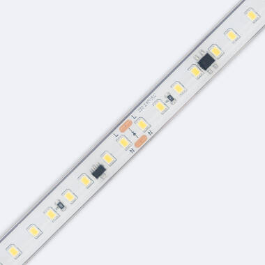 Prodotto da Striscia LED Regolabile 220V SMD2835 Senza Raddrizzatore Silicone FLEX 110 LED/m 1150 lm/m Larghezza 12 mm IP67 Taglio 10cm 