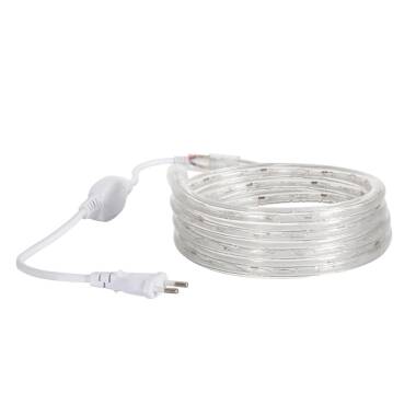 Product LED Slang Rond 220V AC 36 LED/m Warm Wit IP65 Op Maat geknipt om de 100cm