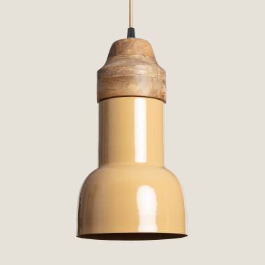 Ayana Yash Metal & Wood Pendant Lamp