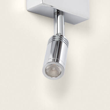 Product van Wandlamp met Leeslamp 2.5W Metaal Silver-Teylo Conne