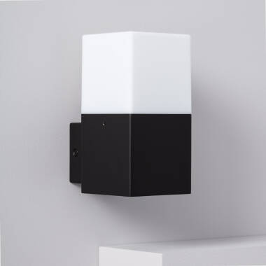 Domus Aluminium Outdoor Wall Lamp in Black