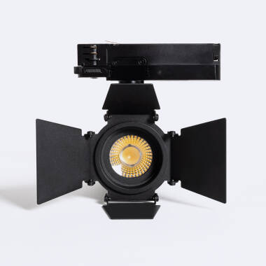 Product of 30W Fasano Cinema No Flicker Dimmable CCT LED Spotlight for Three Circuit Track in Black