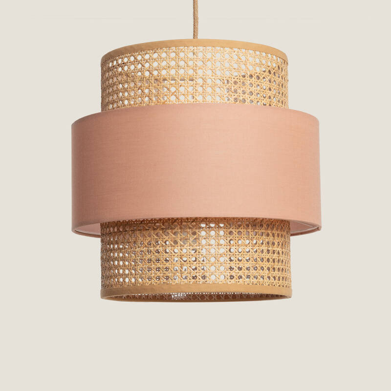 Product van Hanglamp Rotan en Stof Amaia