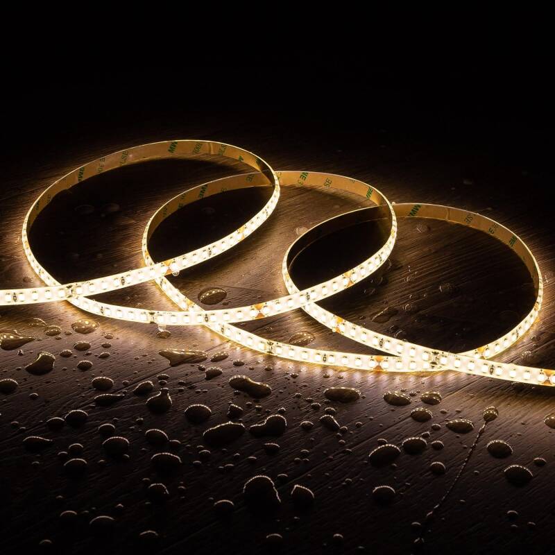 Product of 5m 24V DC 160LED/m High Lumen LED Strip IP65 8mm Wide Cut at every 5cm