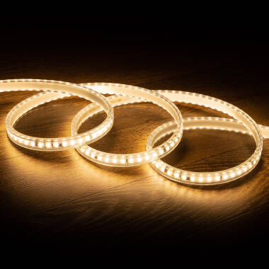 Product of 50m 220V AC 120 LED/m Warm White IP65 Solid Dimmable LED Strip Autorectified Custom Cut every 10 cm