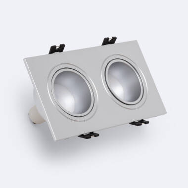 Square Tilting Downlight GU10 6W Cut 75x150 mm PC