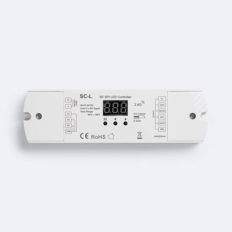 Product van Controller Dimmer LED Strip RGB/RGBW Digital SPI compatibel met drukknop en RF controller