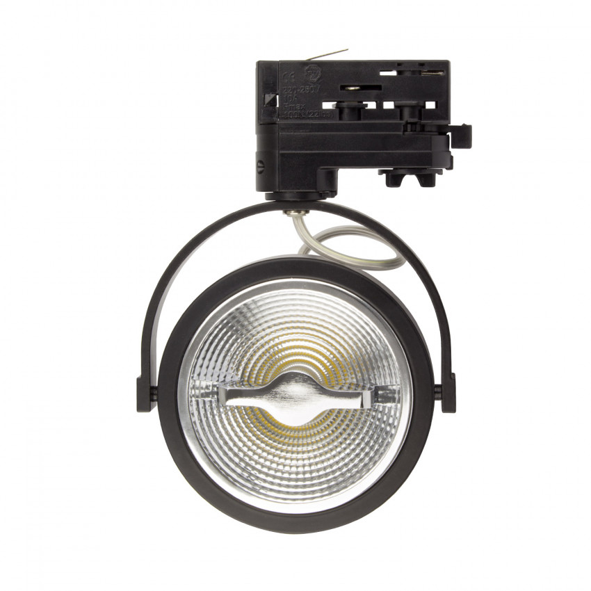 Product of Black 15W AR111 CREE LED Spotlight for a Three-Circuit Track (Dimmable)