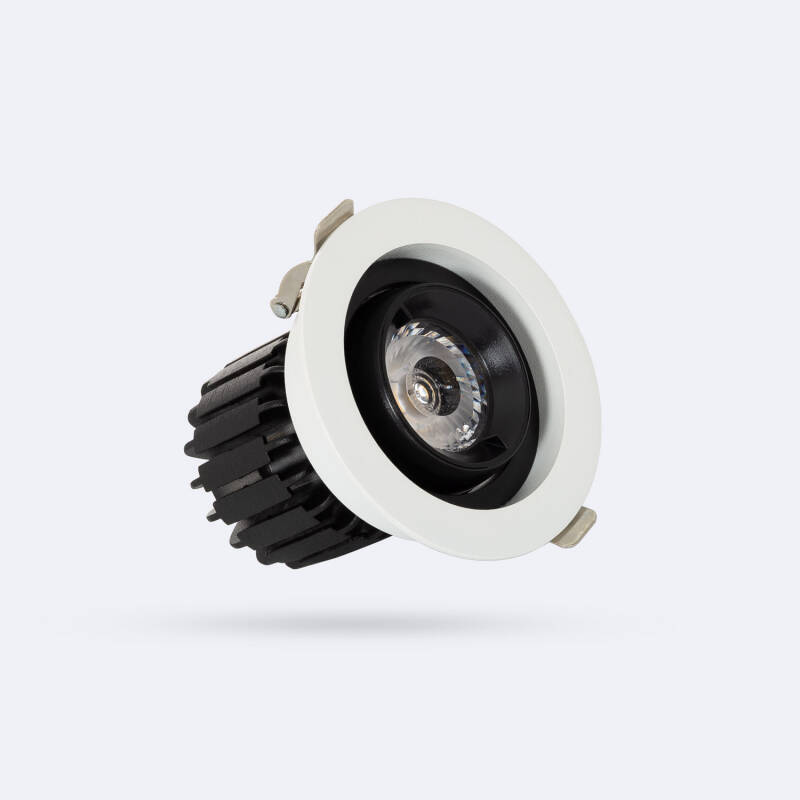 Produit de Spot LED Downlight COB Rond Orientable 360º (UGR19) High Lumen CRI90 Expert Color No Flicker 7W Coupe Ø 80mm 