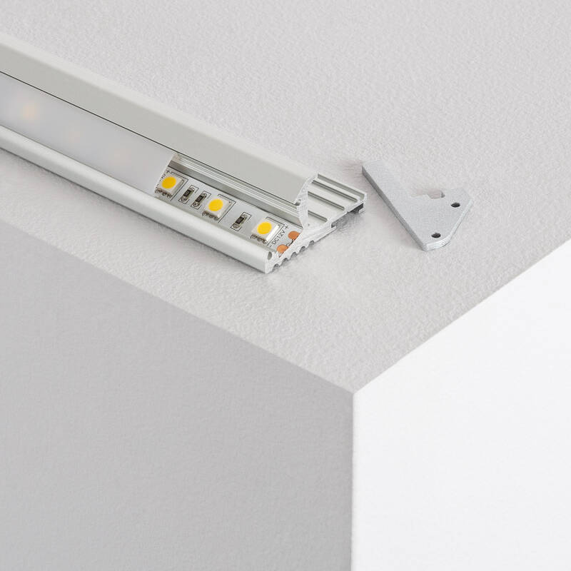 Prodotto da Profilo in Alluminio per Scala Doppia Illuminazione 1m per Due Strisce LED fino a 10mm