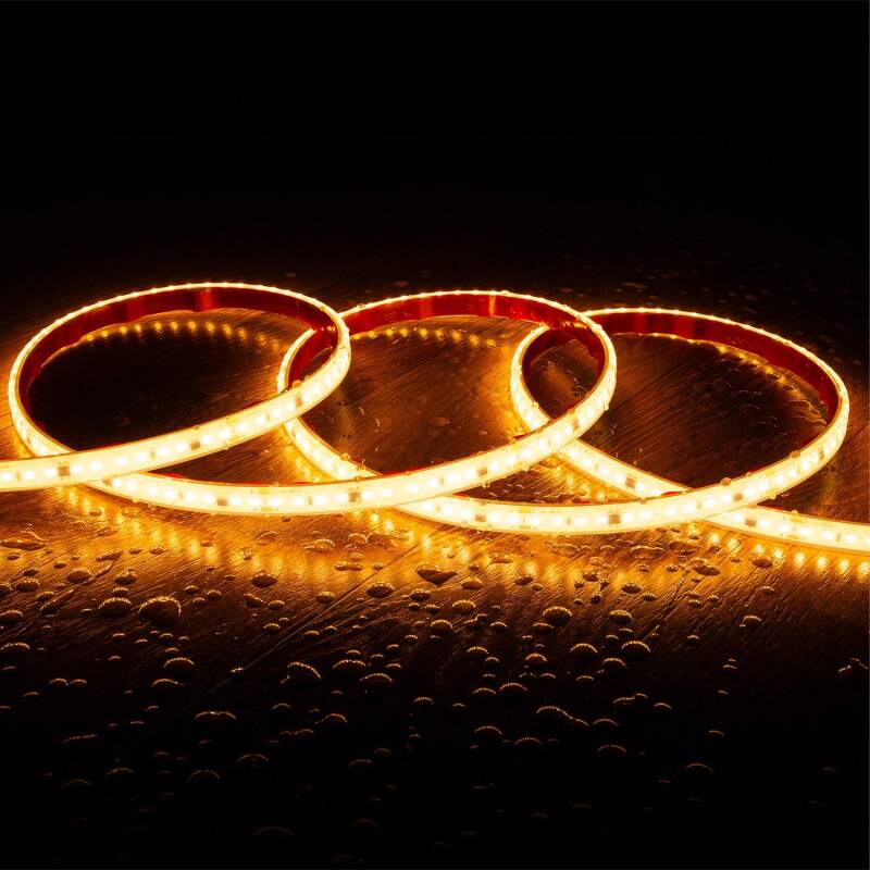 Product van LED Strip Rol  Dimbaar Zelfregulerend 220V AC SMD2835 Silicone FLEX 120 LED/m High Lumen  breedte 12mm 50m IP67 Te knippen om de