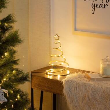 Spiraly Rope LED Christmas Tree with Battery