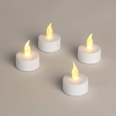 Pack 4 Candele Mini LED con Batteria Hobley