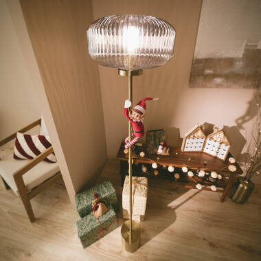 Staande Lamp Metaal en Glas Winsor