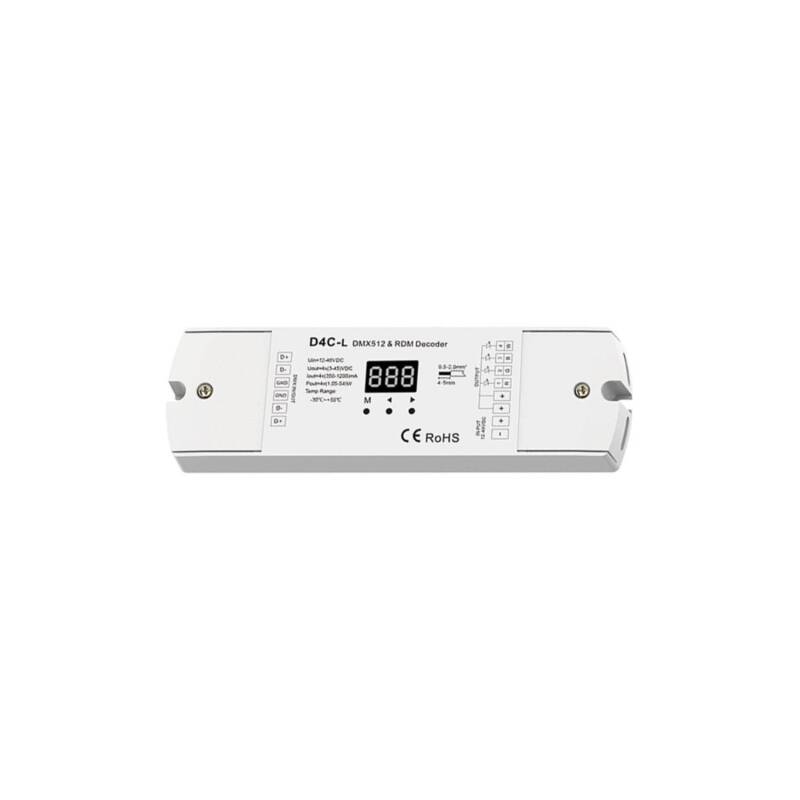 Product van Decoder DMX512 & RDM 12-48V DC 350-1200mA 4 Kanalen