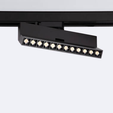 Rail Spot Linear LED Enkelfasig 12W Dimbaar CCT Selecteerbaar Elegant Optic Zwart