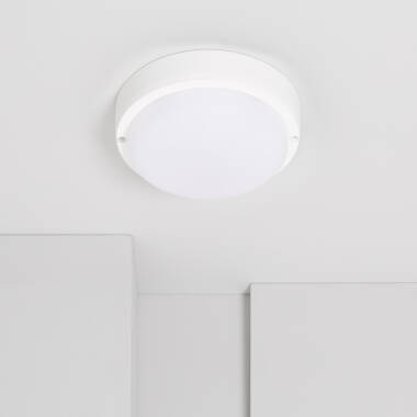 Plafoniera LED 15W Circolare per Esterni Ø140 mm IP65 Hublot White