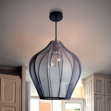 Yara Ø400 mm Metal & Fabric Pendant Lamp