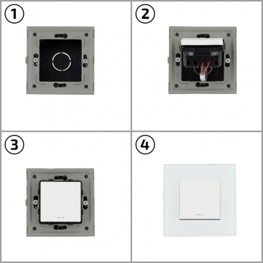 Product of 1-Gang 3-Way Switch with PC Frame Modern