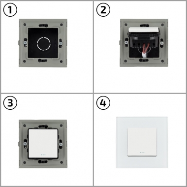 Product of 2-Gang 1-Way Switch with PC Frame Modern