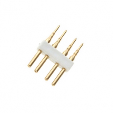 Product van Connector 4 PIN voor LED Strips 220V SMD5050 RGB In te korten om de 25cm/100cm