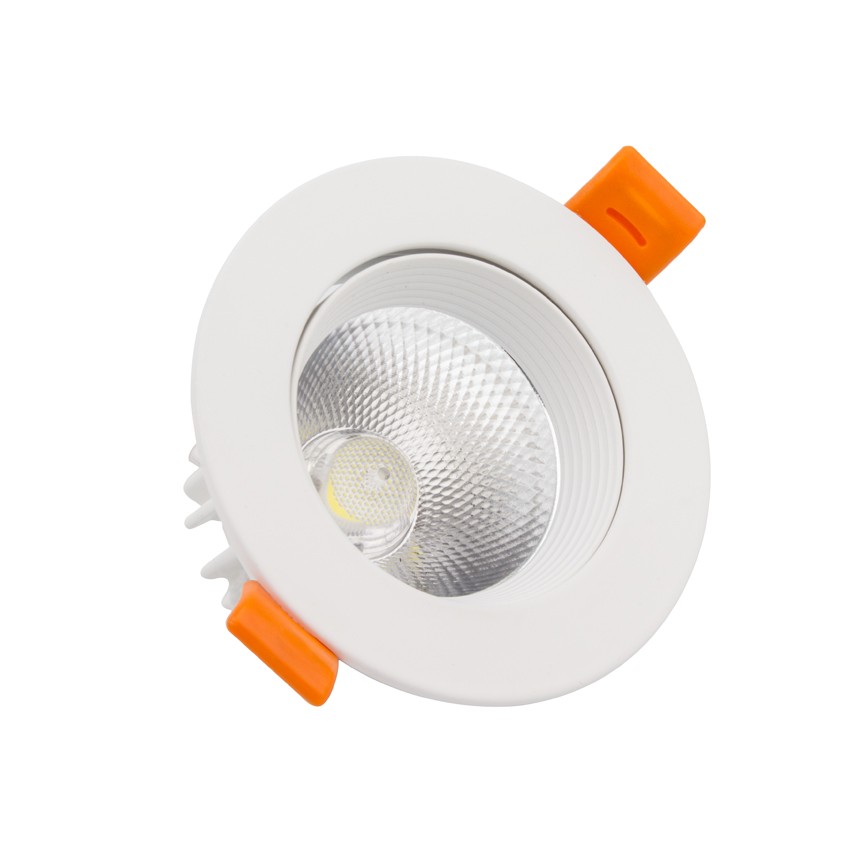 Product of White Round 9W (UGR19) Flicker-free COB LED Downlight Ø 90mm Cut-Out 