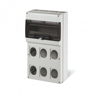 Product Quadro di Distribuzione 16 Moduli DIN 6 Prese IP66 Domino SCAME