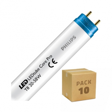 Pack Tubo LED T8 G13 150 cm Connessione Unilaterale 20W 110lm/W CorePro PHILIPS (10 UN)