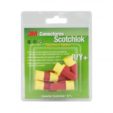 Pack Connecteurs de Fils à Ressort Scotchlok™ R/Y 2-16mm² 3M™ (6 Un) 3M-7010261501-RY