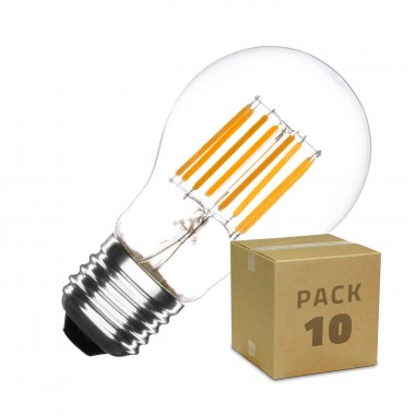 Produkt von 10er Pack LED-Glühbirnen E27 A60 6W Filament Classic Dimmbar