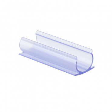 Product Clip de Fixation PVC pour Néon LED Flexible 360º Rond Monochrome