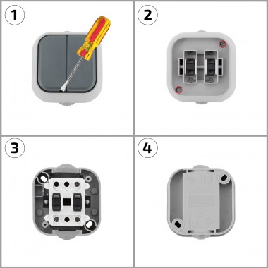 Prodotto da Interruttore Doppio IP54