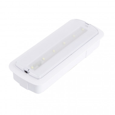 Balise de Secours LED Encastrable/En saillie 200lm Éclairage Permanent/Non Permanent coupe 246x84 mm