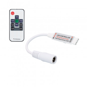 Product Mini-Controller für LED Strips RGB 12V  Dimmer RF-Fernbedienung mit 10 Knöpfe