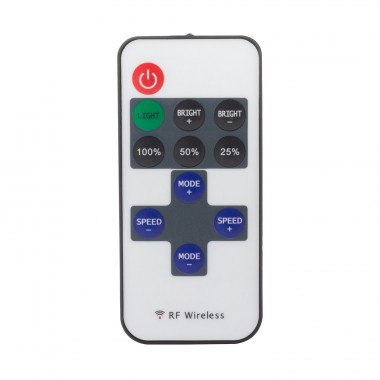 Product of 12/24V Mini Controller for Monochrome LED Strips + RF Remote Control Dimmer with 10 Buttons