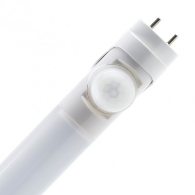 Product van LED Buis  T8 G13 60 cm met PIR bewegingssensor il.  Beveiliging Aansluiting Twee Zijden 9W 100lm/W