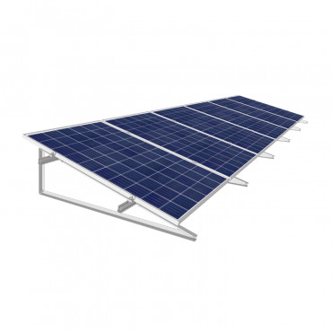 Product Struktur für Solarpanele 30º Neigung für Blech- und Betonmontage