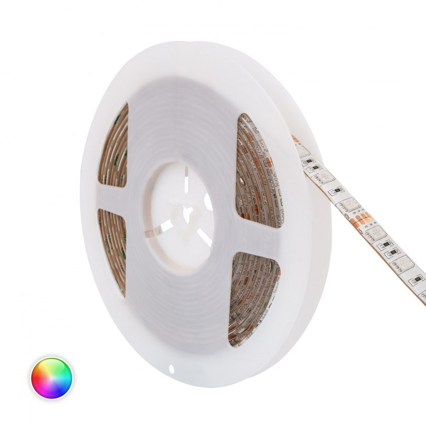 Product of LED Strip RGB 12V DC 60LED/m 5m IP65 10mm Wide Cut at Every 5cm