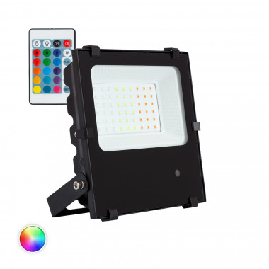 Produkt von LED-Flutlichtstrahler 30W 135 lm/W IP65 HE PRO RGB Dimmbar