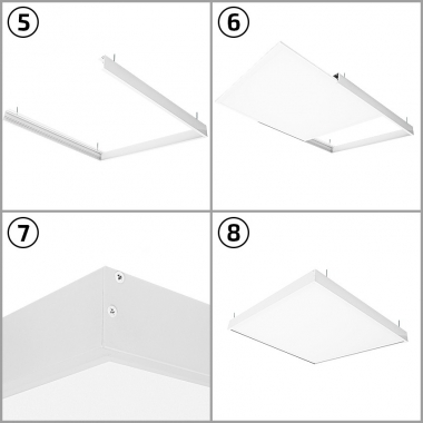 Produkt von Befestigungsset/ Aufbau für LED-Panel 120x60cm 