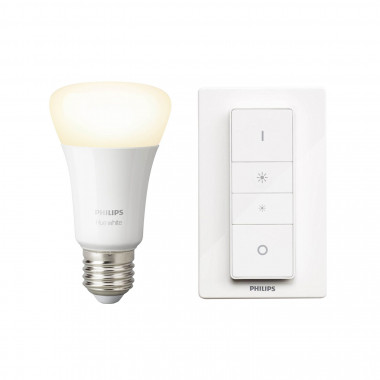 Product van Schakelaar + Slimme LED Lamp  E27 8.5W 806 lm PHILIPS Hue White 